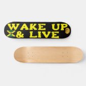 WAKE UP & LIVE 7 3/4" Skateboard Dek (Horizontaal)