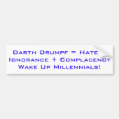 Wake Up Millennials Bumpersticker (Voorkant)