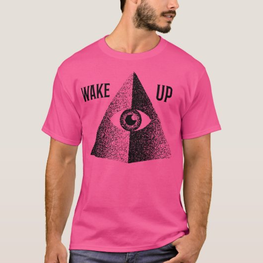 Wake up pyramid 1 t-shirt (Voorkant)