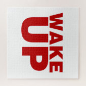 Wake Up Red Jigzaag Puzzle Legpuzzel (Horizontaal)