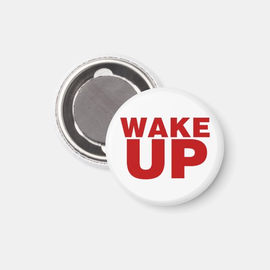 Wake Up Red Magnet (Voorkant / Achterkant)