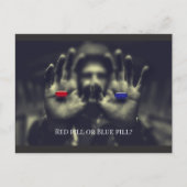  Wake Up Red Pill of Blue Choice 2020 Briefkaart (Voorkant)