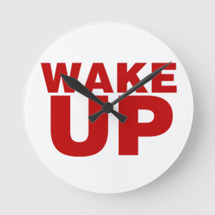 Wake Up Red Ronde Klok
