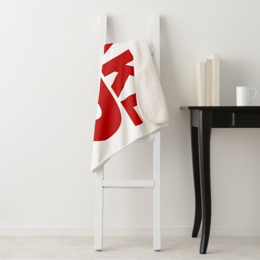 Wake Up Red Sherpa Blanket Deken (In situ)