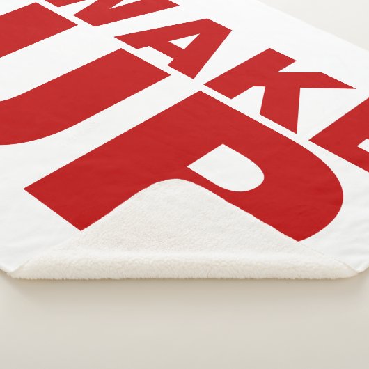 Wake Up Red Sherpa Blanket Deken (3/4)
