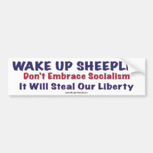 Wake Up Sheeple Bumpersticker