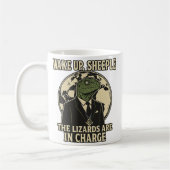 Wake Up Sheeple Lizard Rulers Parody Koffiemok (Links)