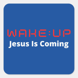 WAKE:UP Square Stickers 20 per vel