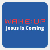 WAKE:UP Square Stickers 20 per vel (Voorkant)