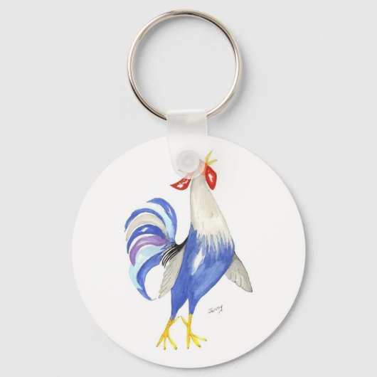 WAKE-UP-tijd — roostersleutelhanger Sleutelhanger (Voorkant)