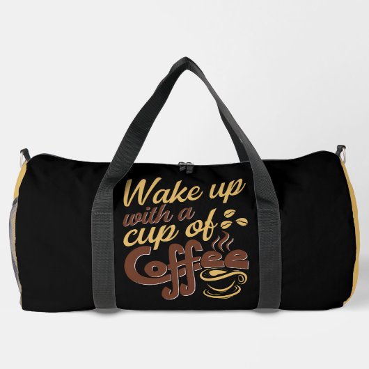 Wake Up With Coffee Graphic Plunjezak (Achterkant)