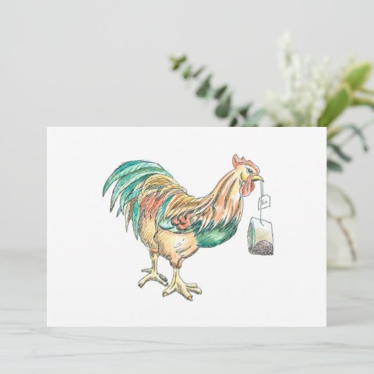 Wake Up WIth Tea Kaart (Staand voorkant)