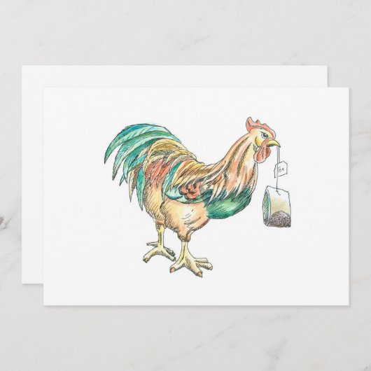 Wake Up WIth Tea Kaart (Voorkant / Achterkant)