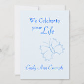  Wake / (Wonen) Begrafenis -- Butterfly Kaart (Voorkant)