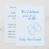  Wake / (Wonen) Begrafenis -- Butterfly Kaart (Voorkant / Achterkant)