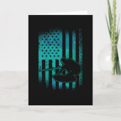 Wakeboard American Flag Wakeboarder Wakeboarding Kaart (Voorkant)