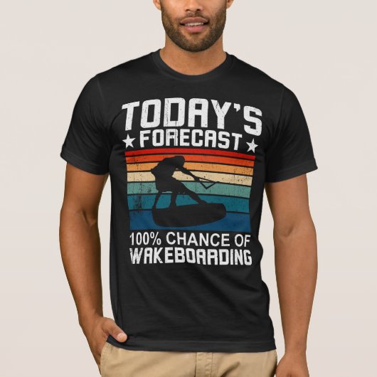 Wakeboard and Wakeboarding Forecast T-shirt (Voorkant)