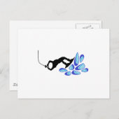 Wakeboard Blue Briefkaart (Voorkant / Achterkant)