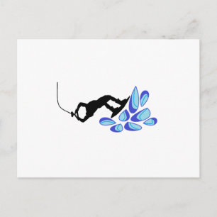 Wakeboard Blue Briefkaart