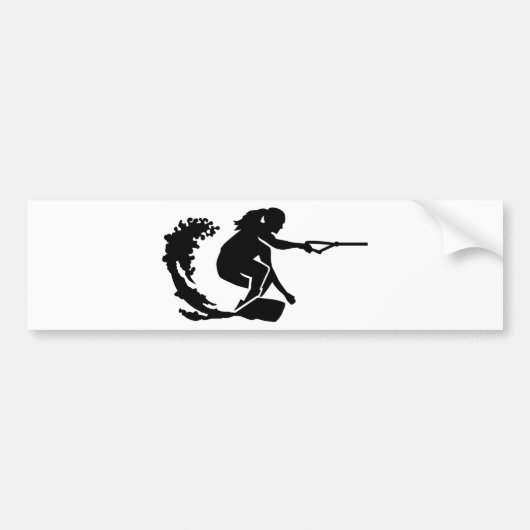 Wakeboard Bumpersticker (Voorkant)