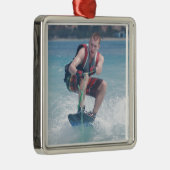 Wakeboard Crouch Metalen Ornament (Rechts)