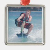 Wakeboard Crouch Metalen Ornament (Voorkant)