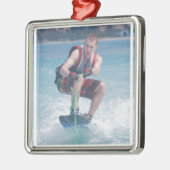 Wakeboard Crouch Metalen Ornament (Links)