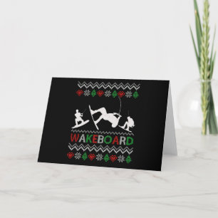 wakeboard Grappige Kerst Kaart