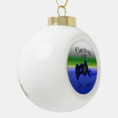 Wakeboard keramische kerstversiering voor kerstfee keramische bal ornament (Links)