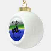 Wakeboard keramische kerstversiering voor kerstfee keramische bal ornament (Rechts)