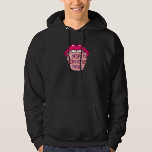 Wakeboard Lips Wakeboarder Wakeboarding Hoodie (Voorkant)