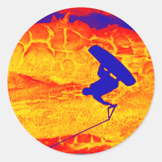 Wakeboard Mystic Ronde Sticker (Voorkant)