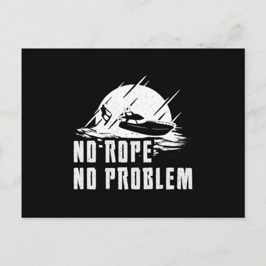 Wakeboard No Rope No Problem Wake Wakeboarding Briefkaart (Voorkant)