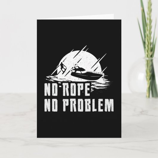 Wakeboard No Rope No Problem Wake Wakeboarding Kaart (Voorkant)