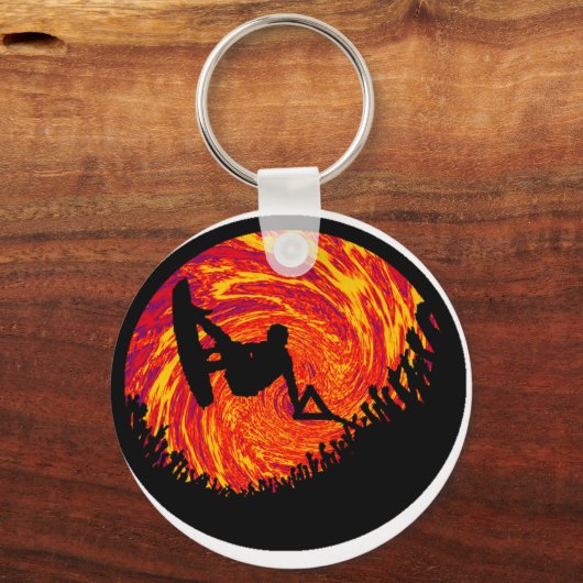 WAKEBOARD OVER GEWOGEN SLEUTELHANGER (Voorkant)