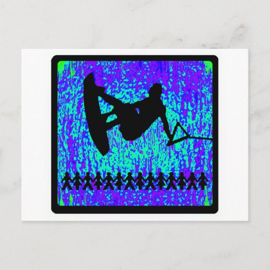 Wakeboard Simple Morning Briefkaart (Voorkant)