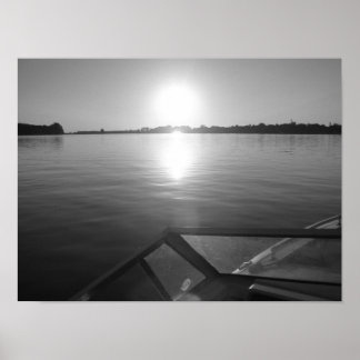 Wakeboard sunset poster