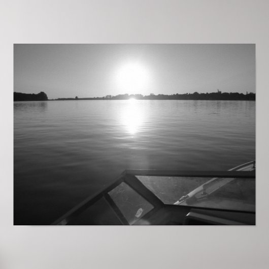 Wakeboard sunset poster (Voorkant)