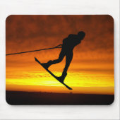 Wakeboard Sunset Silhouette Muismat (Voorkant)