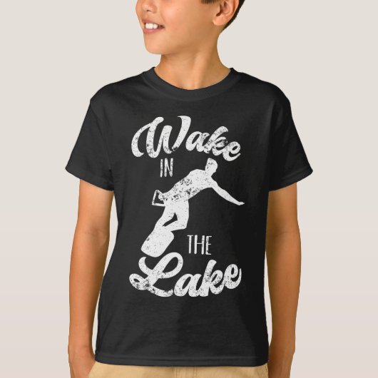 Wakeboard Wake in het meer Wakeboarding Boating Su T-shirt (Voorkant)