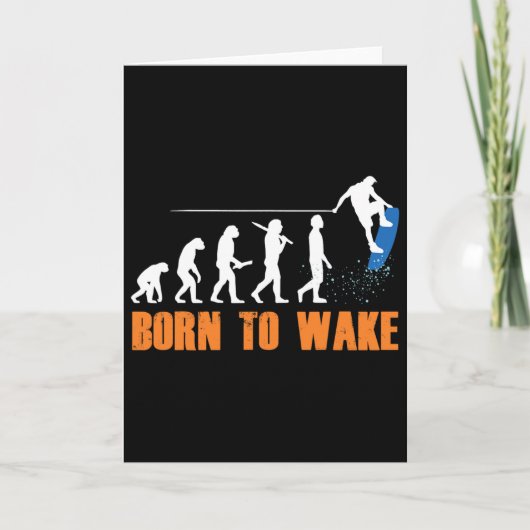 Wakeboard Wakeboarder Wakeboarden Freestyle Wake Kaart (Voorkant)