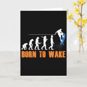 Wakeboard Wakeboarder Wakeboarden Freestyle Wake Kaart (Gele Bloem)