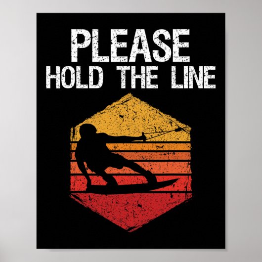 Wakeboard Wakeboarder Wakeboarden Freestyle Wake  Poster (Voorkant)