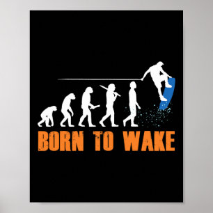Wakeboard Wakeboarder Wakeboarden Freestyle Wake Poster