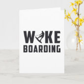 Wakeboard Wakeboarder Wakeboarding Lovers Gift Kaart (Gele Bloem)