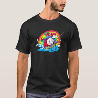Wakeboard Women Wakeboarder Unicorn op Wakeboa T-shirt