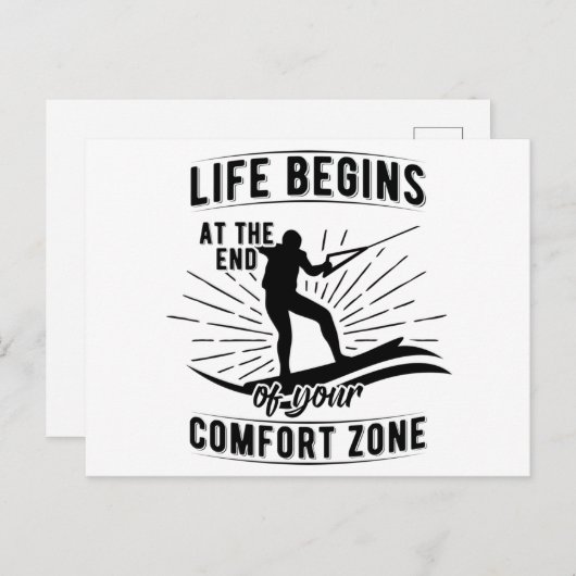 Wakeboard | Zee van Waterski Wakeboard Briefkaart (Voorkant / Achterkant)