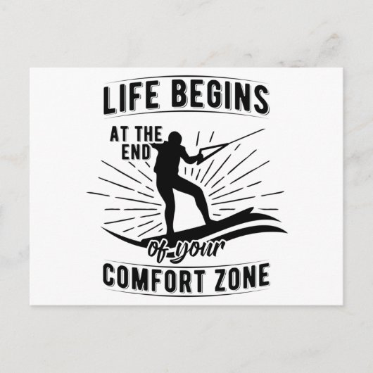 Wakeboard | Zee van Waterski Wakeboard Briefkaart (Voorkant)