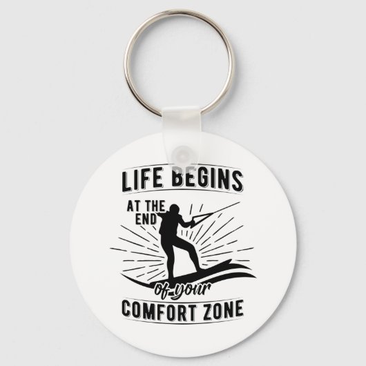 Wakeboard | Zee van Waterski Wakeboard Sleutelhanger (Voorkant)