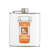 Wakeboarden Is Mijn Drug Heupfles (Voorkant)